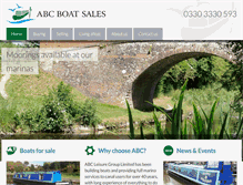 Tablet Screenshot of abcboatsales.com